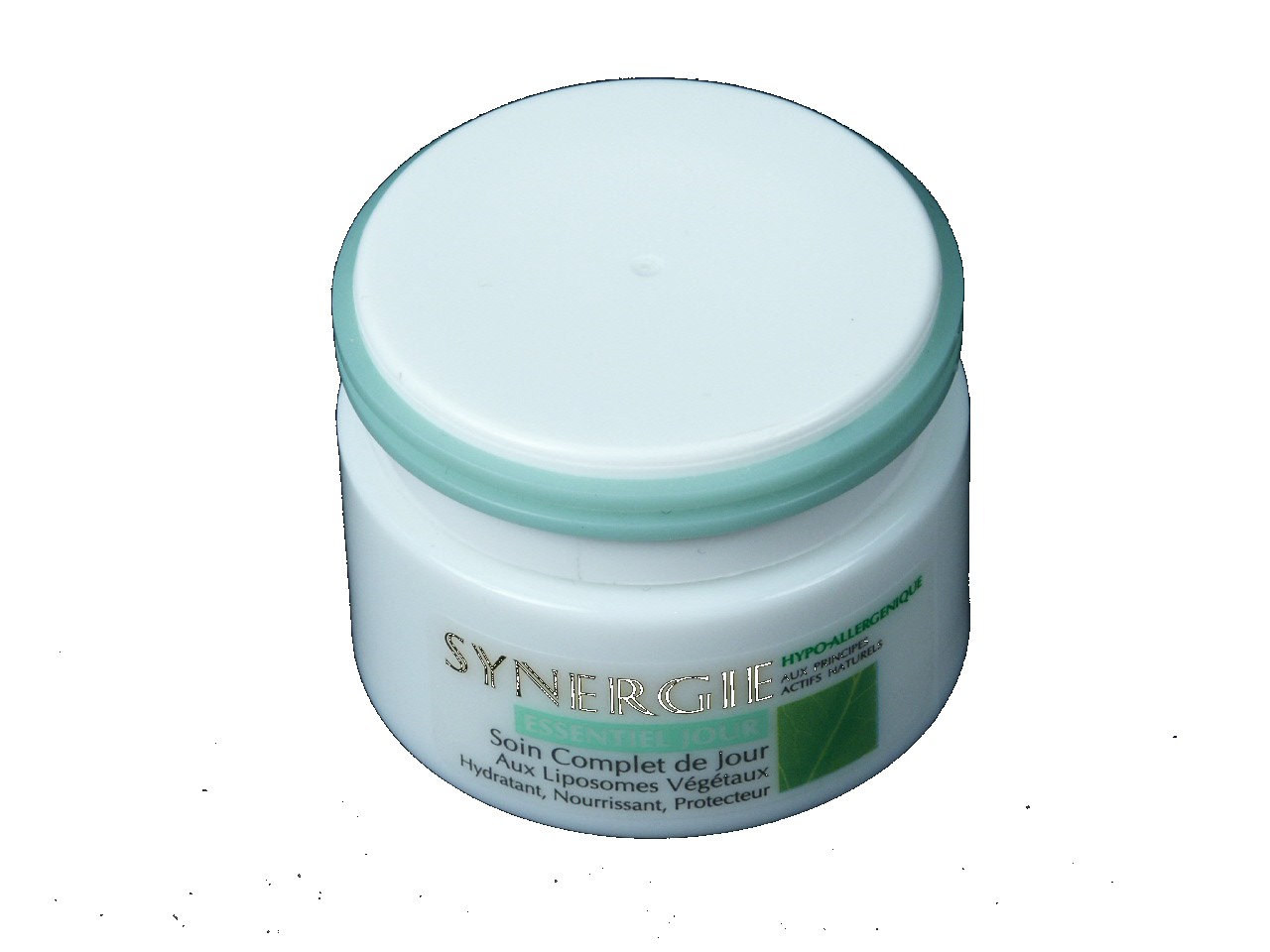 Le couvercle bi-matière ferme un pot de crème cosmétique ( l'Oréal)