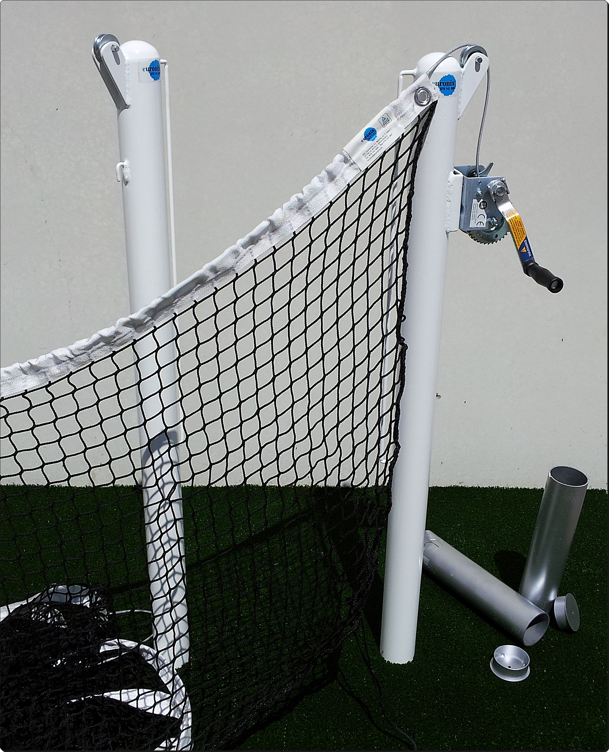Material deportivo para deportes de red: postes de tenis, voley, voley playa, badminton, futbol- ten...