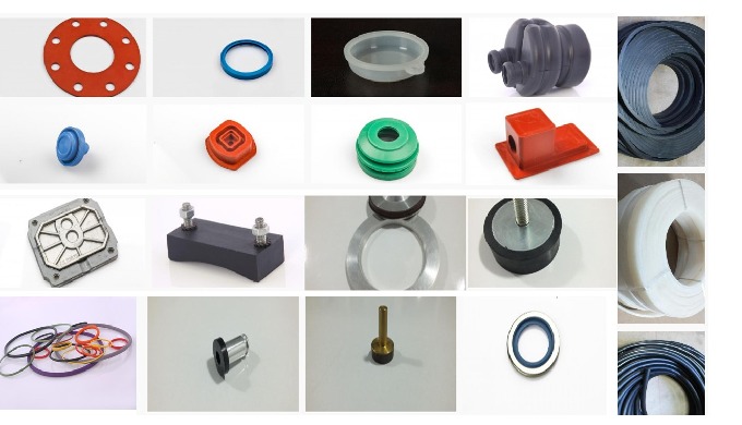 O-RINGS SHAPED GASKETS METALLIC PARTS EXTRUDER PARTS RINGS MOULDED RUBBER