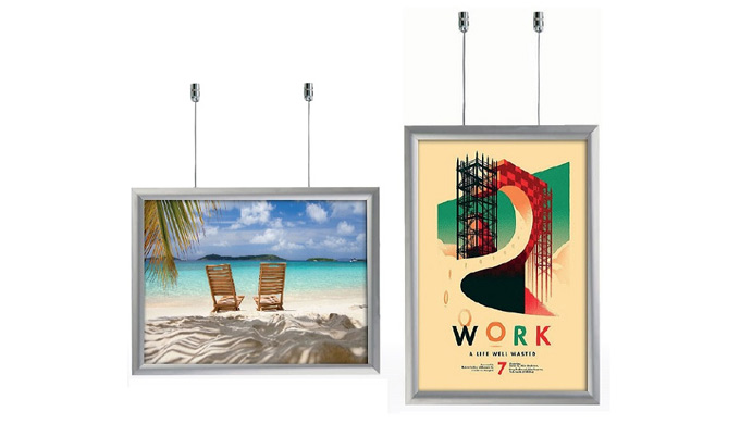 Un affichage efficace pour équiper vos vitrines et accueils ! Cadres double-face ouverture faciale, ...