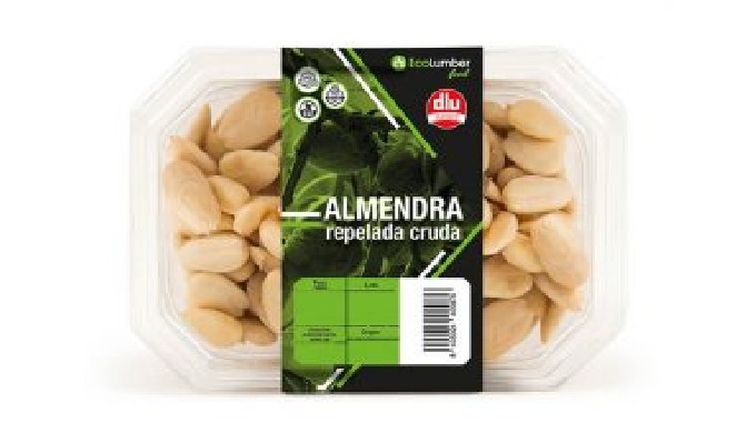 Raw repelled almond tray