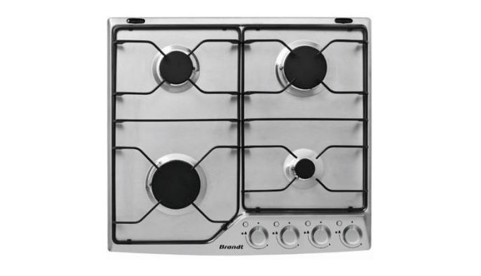 Image01 : Table de cuisson GazBPE8610X - Allumage automatique : intégré aux manettes - Système de sé...