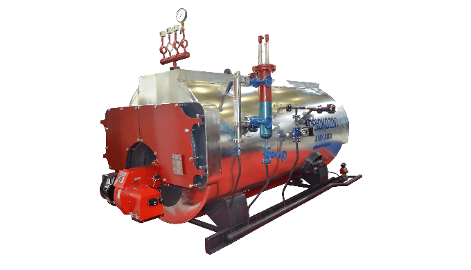 BSG Model - Liquid/Gas Fueled Three Pass Steam Boiler: BSG Model fire tube wet-back steam boiler has...