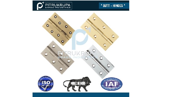Here at Pitrukrupa Brass Industries, we offer brass butt hinges in Jamnagar, Gujarat, at competitive...