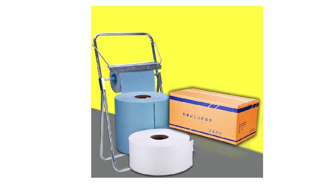 The industrial wiper Paper is cleaned in a 100 level purification room, sliced, and then packaged. I...