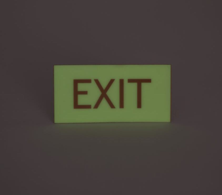 &Eacute;tiquette photoluminescente