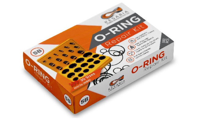 1) Kesaria's O-Ring Repair Kit Box contains a total of 382 Pieces in 30 assorted sizes that are ofte...