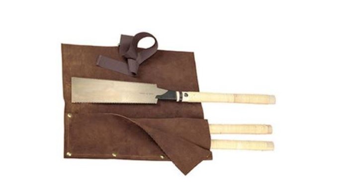 Trousses en cuir de 3 scies japonaises