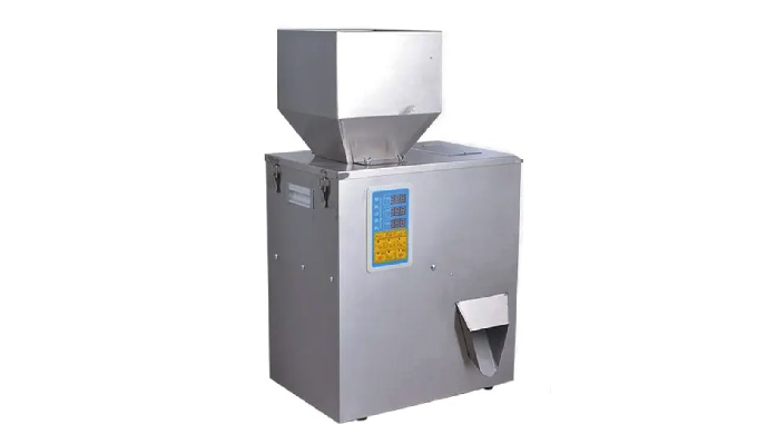 Remplisseuse poudre granule semi automatique F-500 en acier inoxydable avec pesage. Conçu pour quant...