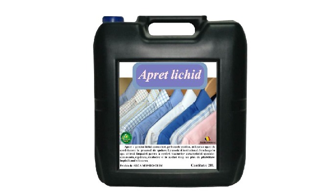 Produs lichid concentrat, pe baza de amidon, utilizat ca agent de conditionare in procesul de spalar...