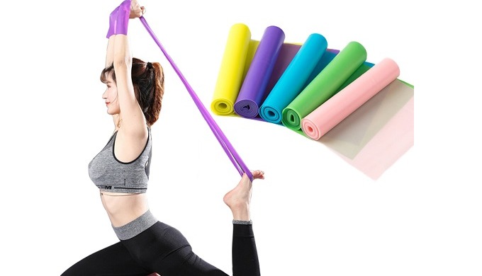 The original long resistance bands, standard therapy bands are long, wide, flat, thin pieces of rubb...