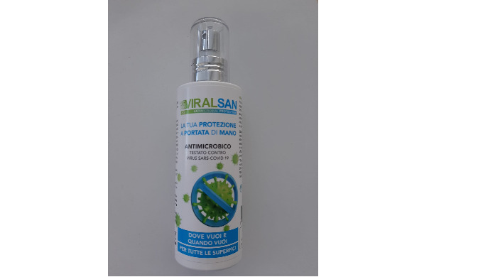 PRODOTTO SPRAY ANTIMICROBICO CHE RIDUCE IL 99% DEI VIRUS, TESTATO CONTRO SARS-CoV-2_COV2019. PRODOTT...