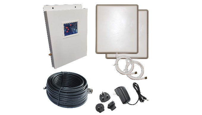 Amplificatore di segnale 4Bande con schermo LCD ad un'uscita.