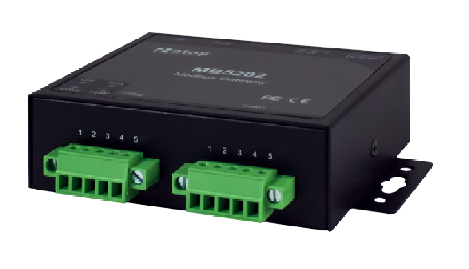 Compact 2-Port Industrial Serial Device Server, Field-Mount Diverse Hardware Infrastructure Modbus G...