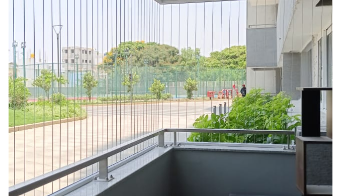 Invisible Grill can be installed on balconies, windows, staircases and railing that provide you the ...