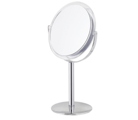 Two sided mirror for a desk or table. (One is normal, the other side is 2~10X magnifying). Our two-s...
