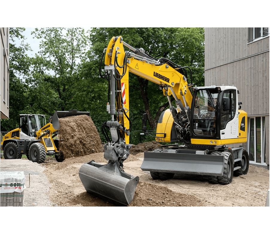 Pelle sur pneus Liebherr A 914 Compact