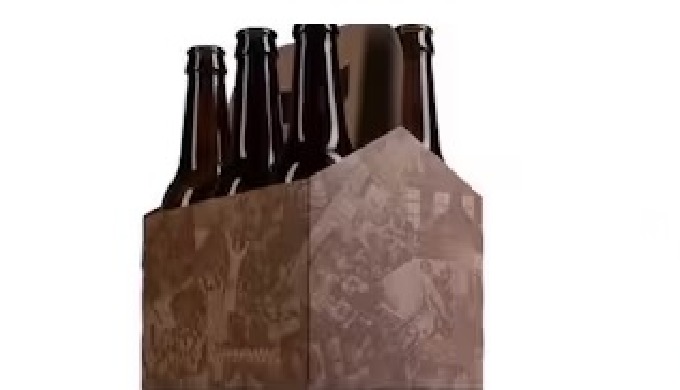 Cardboard case for bottles