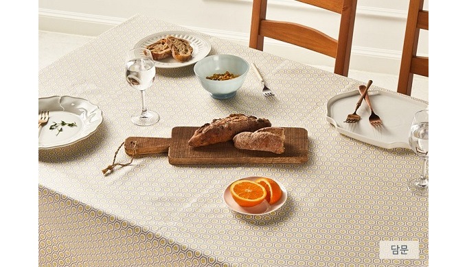 Korean Modern Pattern Coated Tablecloth