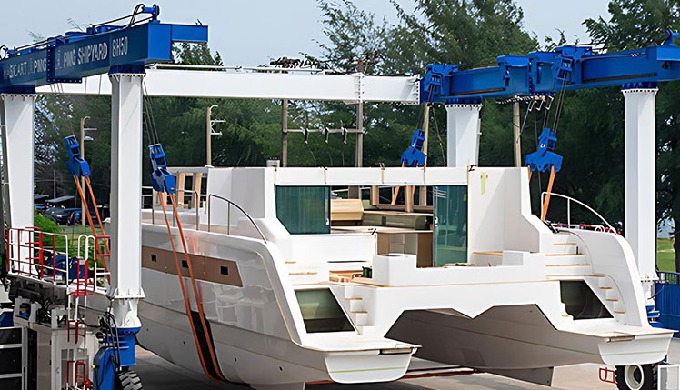 Coustom Design Marine Travel Lift Use For Sale Marine travel lift usually also called Mobile boat ho...