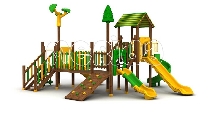 Ahşap Oyun Parkı Çam Serisi ÇOG-09