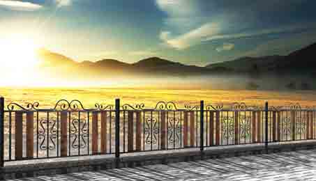 The Wood Fence is environment friendly, emphasizes the effective combination of wood and steel by ad...