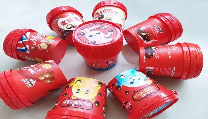 The snack foods bucket container series sized from 150ml,500ml,1000ml to 1400ml,1500ml,2000ml and 25...