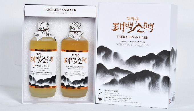 Jijangsu Taebaek Mountain Range Gift Set (alc 9, 14% / 500ml*2)