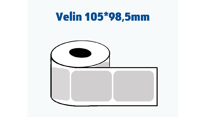 ETIQUETTES - 105*98,5 - VELIN BLANC