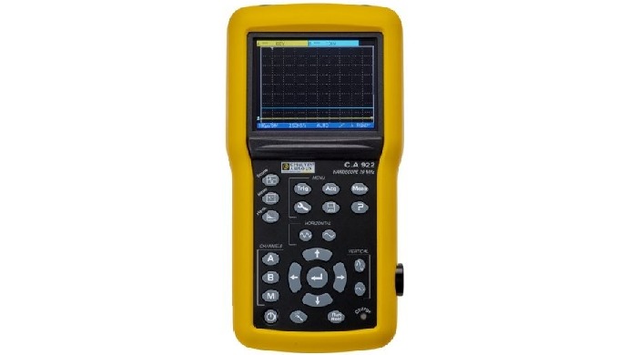 Protégé contre les chocs, l'oscilloscope HANDSCOPE CA 922 tient parfaitement en main. Ergonomique, i...