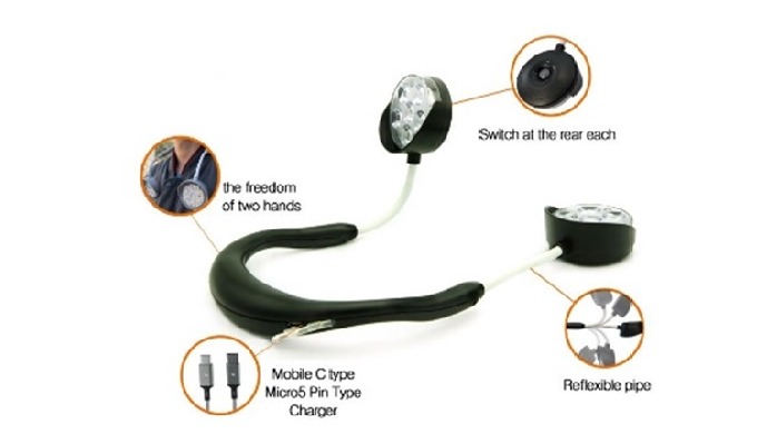 *You can wear the product on your shoulder, so your hands are free. *Chargeable by phone charging de...