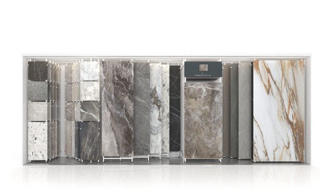 La Composición 151 forma parte de los exhibidores de cerámica de la serie Multi Tiles de INSCA. Es u...