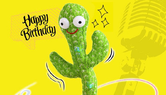 Description of Dancing Cactus: Dancing cactus toy material: The cactus toy is made of pp cotton fill...