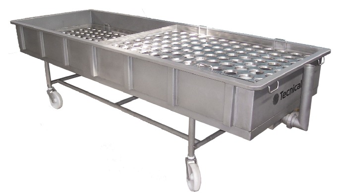 MESA DE LLENADO DE MOLDES DE QUESO