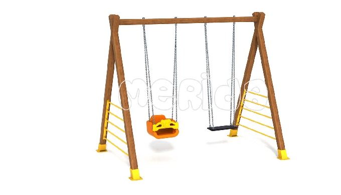 Ahşap Oyun Parkı Ekipmanları - PE 03