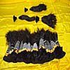 Single Drawn hair is hackled and trimmed on one side. All the hair is in one direction, i.e. all the...