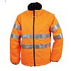 Veste de sécurité haute visibilité manches amovibles James & Nicholson Veste de sécurité haute v...