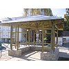 KIOSQUES:KIOSQUE CARRE agrandir précédent - suivant Pin traité cl IV, Poteaux 14x14cm avec ferrures ...