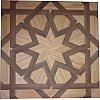 parquet assemblé Cette dalle de parquet carré est réalisée pour l'aménagement d'un appartement luxue...