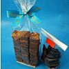 Standard de sachets cristal avec fond cartonnette argent&eacute;e.