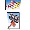 Tout adhésif PVC, PP, Havane, blanc imprimé Fragileet impression personnalisée.BOBINOTS CRÊPÉSPour l...