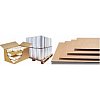 Plaque carton:Séparation verticale ou horizontale, protection et palettisation Qualité PC10kg simple...