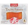 TRUITE FUMEE LANDVIKA LABEL ROUGE 4 TRANCHES 120g & 2 TRANCHES 60g. Le Label Rouge est une garan...