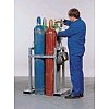 Support en acier pour bouteille de gaz