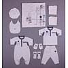 CODE : 010051PRODUCT : BABY BOY 10 PIECES SETDESCRIPTION : % 100 COTTONSIZES : 0M / 0-3M COLOR : ECR...