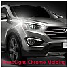 Item No : HDM-CMKD-03 Model : Hyundai Santa Fe 2013 Product Name : chrome head lamp molding chrome m...