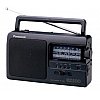 Tuner analogiqueFonctionne sur secteur ou sur pilesCommutateur de mode de sonNoirRadio portable anal...