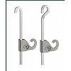 Chape enboutie -acier INOX 1.5 mm -Hauteur 20 mmCédille - acier INOX 2.5 mm - Forme recourbée de séc...