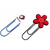 Book mark PVC souple injecté monté sur trombone métal. Prix incluant une impression de 1 à 4 couleur...