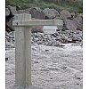 LUMINAIRES:MODELE AVEC POTENCE SIMPLE OU DOUBLE:Pin traité Cl.IV collé/Poteaux 22x14cm/Gaine pour pa...